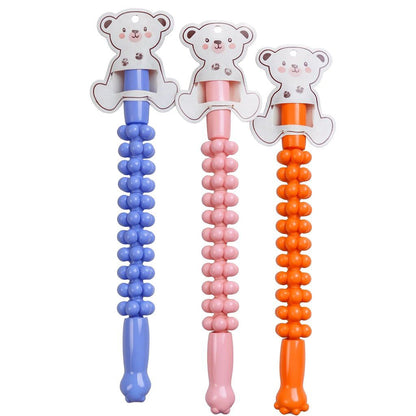 Bear Shape Massage Roller Stick | Full Body Muscle Relaxation Massager