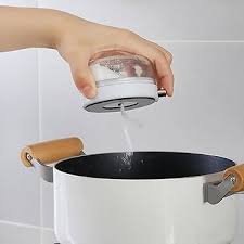 Magnetic Spice Container with Dispensing Button Wall Mount Salt & Seasoning Storage
