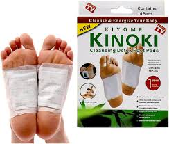 KINOKI BOX PACKING Kinoki Cleansing Detox Foot Pads are adhesive patches that are applied to the soles of the feet typically overnight Manufacturers claim these pads draw out toxins from the body