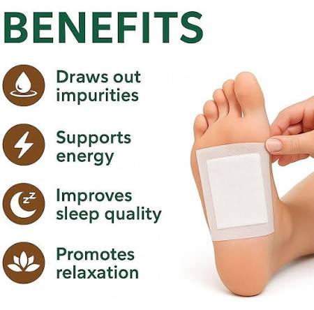 KINOKI BOX PACKING Kinoki Cleansing Detox Foot Pads are adhesive patches that are applied to the soles of the feet typically overnight Manufacturers claim these pads draw out toxins from the body