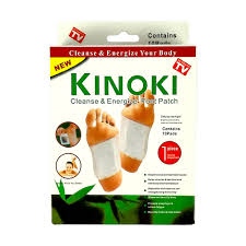 KINOKI BOX PACKING Kinoki Cleansing Detox Foot Pads are adhesive patches that are applied to the soles of the feet typically overnight Manufacturers claim these pads draw out toxins from the body