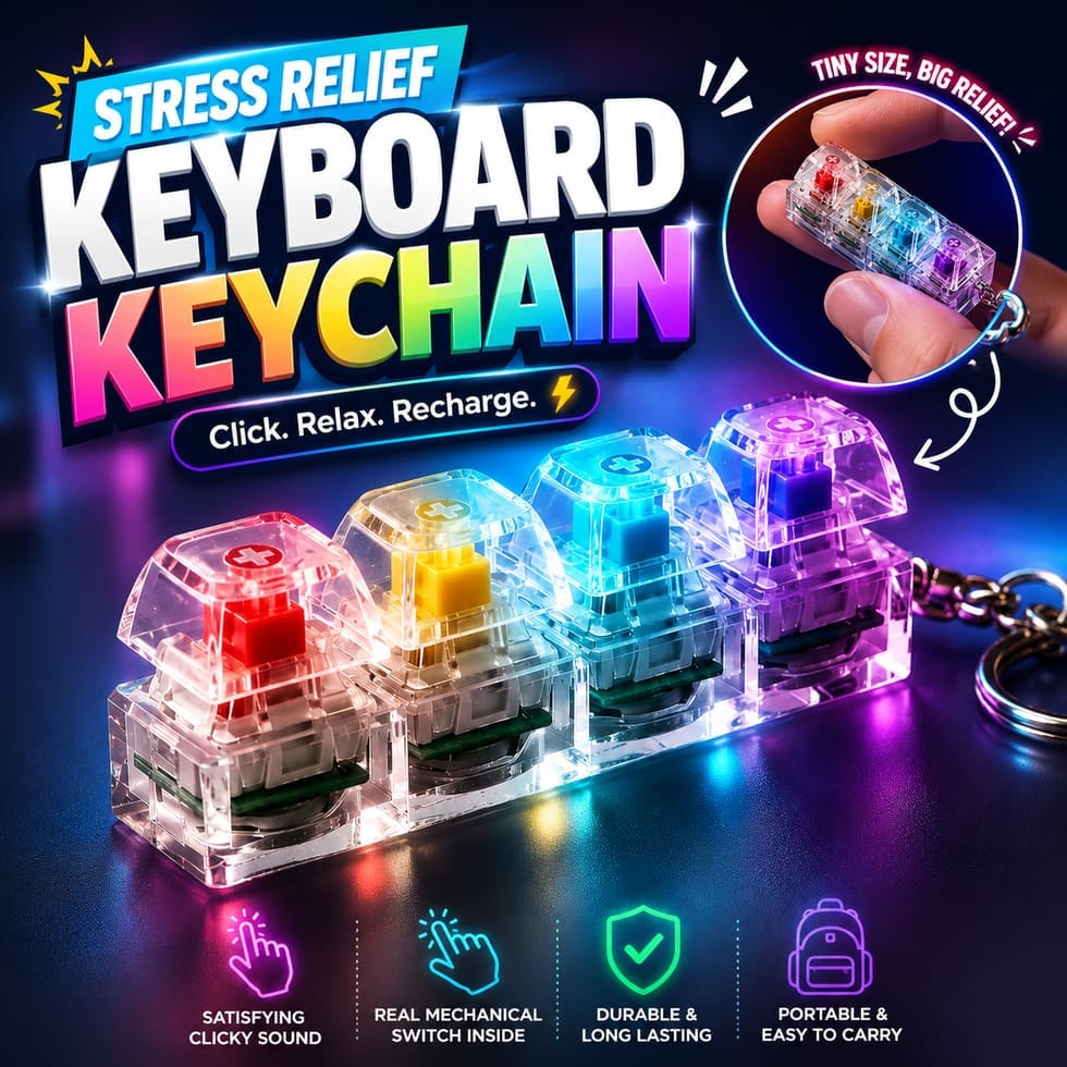 RGB Keyboard Keychain