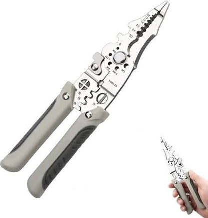 Multi Functional Industrial Wire Stripper Cutter Crimper Heavy Duty Stainless Steelers Electrical Pliers