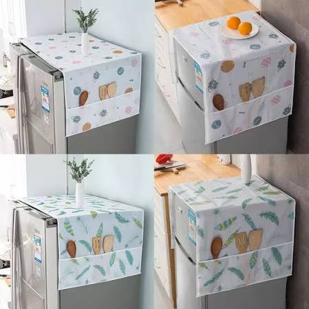 Refrigerator Cover Top Dust proof Windscreen Covers for Top Decorative Fridge Cover for Washing Machines Dryers for Friends Neighbors Random Design