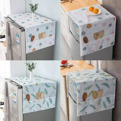 Refrigerator Cover Top Dust proof Windscreen Covers for Top Decorative Fridge Cover for Washing Machines Dryers for Friends Neighbors Random Design