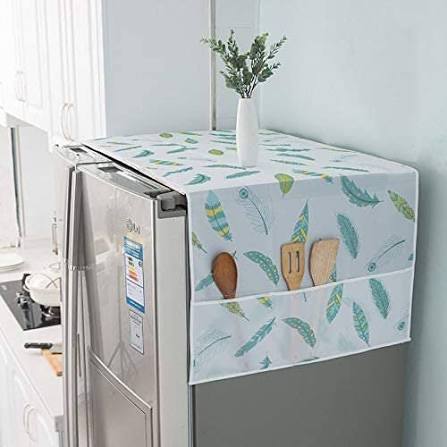 Refrigerator Cover Top Dust proof Windscreen Covers for Top Decorative Fridge Cover for Washing Machines Dryers for Friends Neighbors Random Design