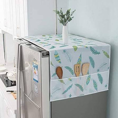 Refrigerator Cover Top Dust proof Windscreen Covers for Top Decorative Fridge Cover for Washing Machines Dryers for Friends Neighbors Random Design