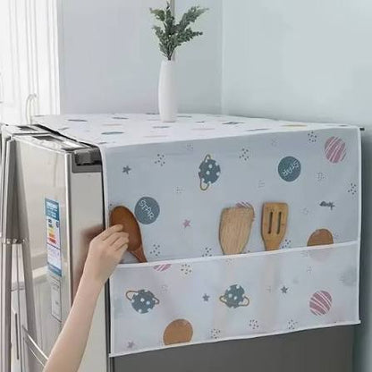 Refrigerator Cover Top Dust proof Windscreen Covers for Top Decorative Fridge Cover for Washing Machines Dryers for Friends Neighbors Random Design