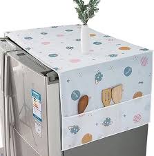 Refrigerator Cover Top Dust proof Windscreen Covers for Top Decorative Fridge Cover for Washing Machines Dryers for Friends Neighbors Random Design
