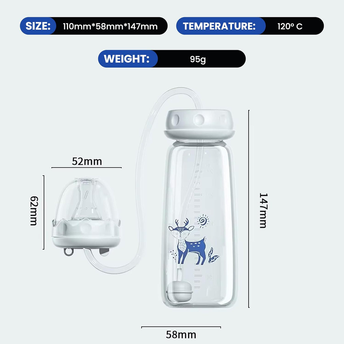 New Baby Hands Free baby Feeder 250ML