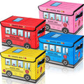 School bus toy organizer, often used for storage or as a seat.