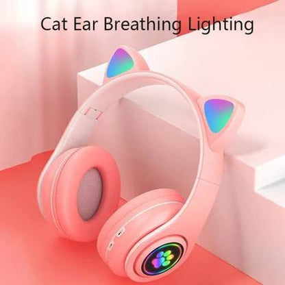 Cat Headphones RGB Light New Stock TypeC Charging.