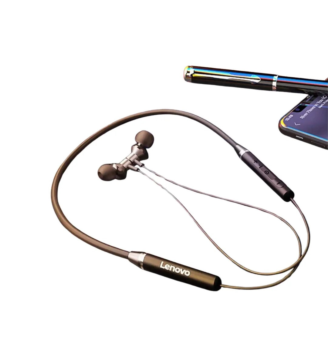 Earbuds, Lenovo HE05 Original Wireless, Fast Connection & Long Battery Life
