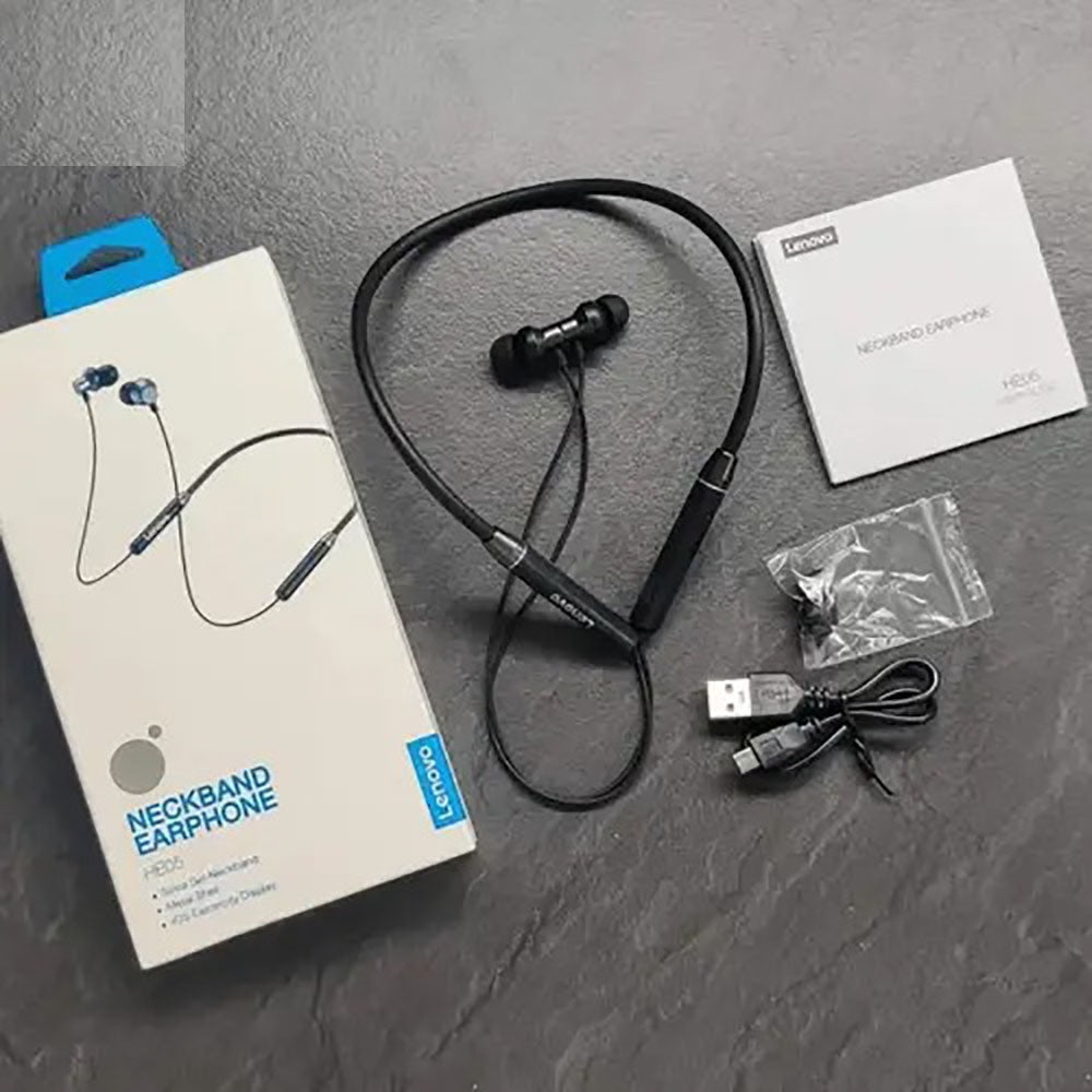 Earbuds, Lenovo HE05 Original Wireless, Fast Connection & Long Battery Life