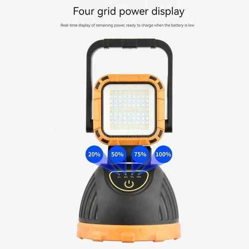 SOURCE LIGHT Long lasting Multifunctional 4 in 1 Solar Flashlight USB Rechargeable with powerbank 5000 Portable 180° Adjustable Working Camping Light warm and white light +emergency light