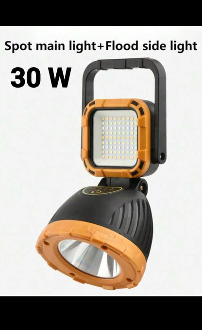 SOURCE LIGHT Long lasting Multifunctional 4 in 1 Solar Flashlight USB Rechargeable with powerbank 5000 Portable 180° Adjustable Working Camping Light warm and white light +emergency light