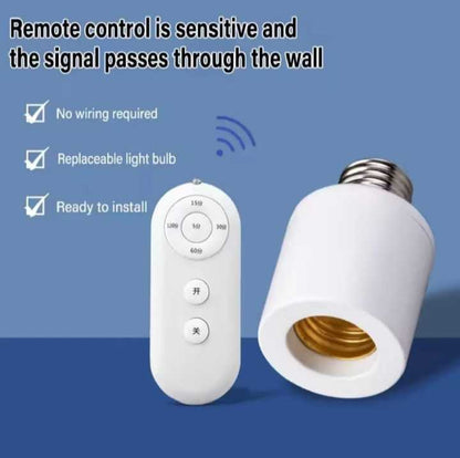 AC110-240V Intelligent E27 Lamp Base Remote Control/5.8G Radar Sensing Lamp Holder Converter for LED/Energy-saving /Incandescent