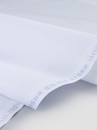 Silver Storm | Premium White Latha Cotton Fabric | SILVER-STORM