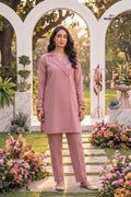 2Pcs Plain Unstitched Soft Cotton Suit Desgin - 6