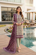 Mushtaq 3Pcs Unstitched Printed Lawn Poshak Collection Desgin - 5