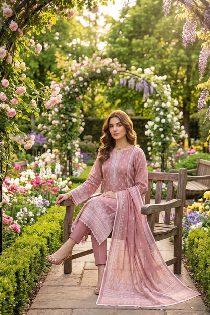 Mushtaq 3Pcs Unstitched Printed Lawn Suit Aiman Collection Desgin - 6