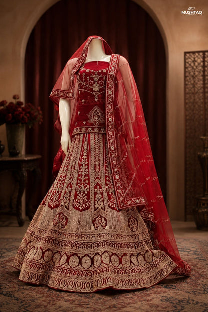 Shehnai Bridal Wear by MCS Unstitched Handmade Net Bridal Wear Collection