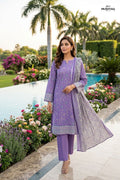 Mushtaq 3Pcs Unstitched Printed Lawn Aizal Collection Desgin - 7