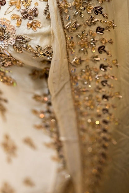 Crystal Charm Bridal Wear by MCS Unstitched Handmade Silk Shirt