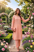 Mushtaq 2Pcs Stitched Printed Lawn Suit Zarnish Collection Desgin - 2
