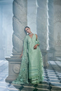 Design 4B | Embroidered Lawn Unstitched Suit with Net Dupatta