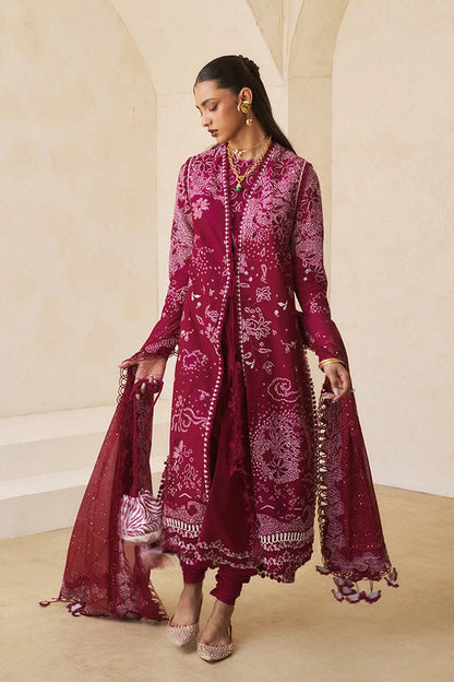 Suffuse 3 Pc Unstitched Embroidered Lawn Suit VESRIA