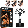 Adjustable Hand Grip Strengthener Finger Exerciser - Hand Therapy Trainer Grip Strength Trainer for Fitness Rehabilitation - Arthritis Relief