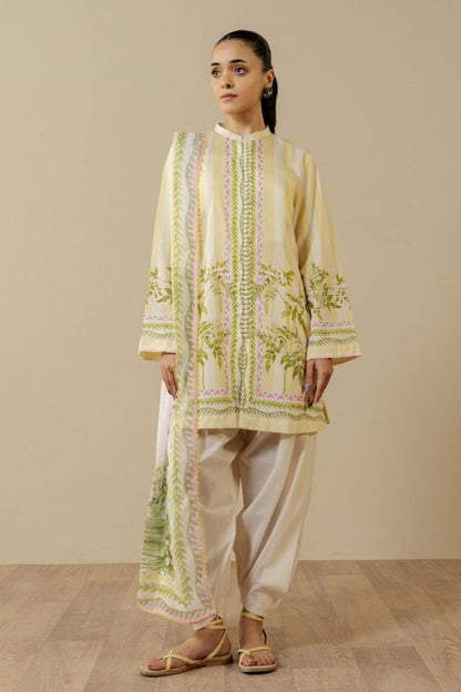 Zara Shahjahan 3 Pc Unstitched  Printed Lawn Suit Nerine-1B