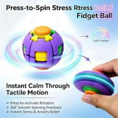 Colorful 3D Printed Press Fidget Spinner Ball