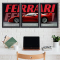 3 Pc Ferrari Wall Décor Photo Tiles | Low Quality