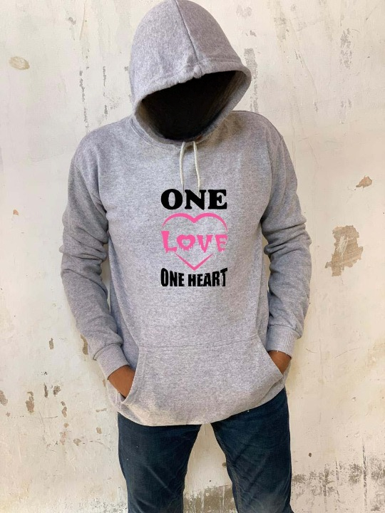 New Summer Collection Full Grey Hoodie (Large)