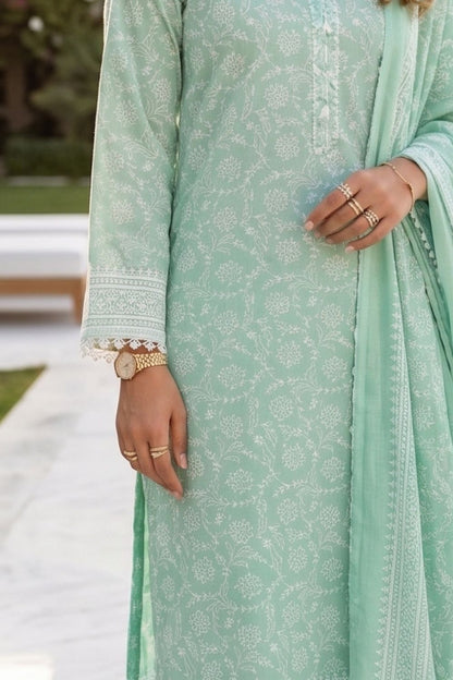 Mushtaq 3Pcs Unstitched Printed Lawn Alizy Collection Desgin - 2