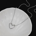 PRJ-183 Hollow Heart Pendant –Silver