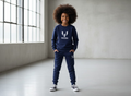 Kids Winter Tracksuit | New Designer 2-Piece Shirt & Trouser Set for Boys & Girls – Stylish, Warm & Comfy Winter Outfit small