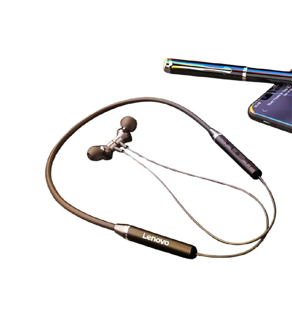 Earbuds Lenovo HE05 Original Wireless Fast Connection Long Battery Life
