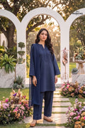 2Pcs Plain Unstitched Soft Cotton Suit Desgin - 4