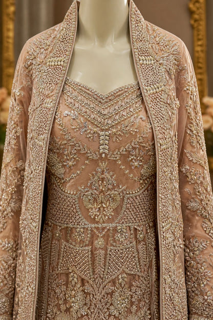 Eternal Bride Bridal Wear by MCS Unstitched Handmade Chiffon Farshi Bridal Wear