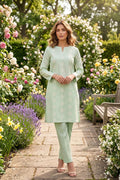 Mushtaq 2Pcs Stitched Printed Lawn Suit Zarnish Collection Desgin - 4