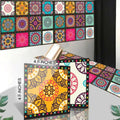 Colorful Self Adhesive Tile Stickers 12 Pcs