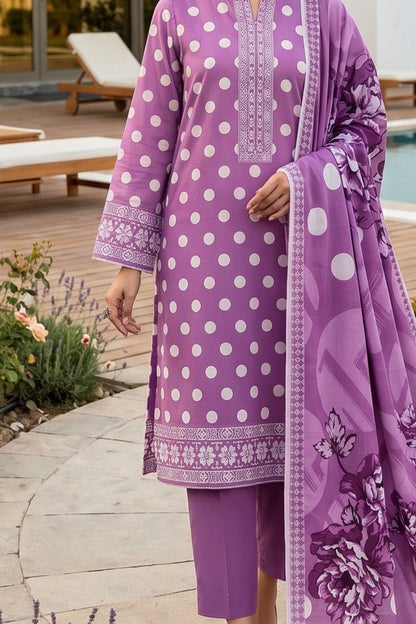 Mushtaq 3Pcs Unstitched Printed Lawn Zayra Collection Desgin - 3