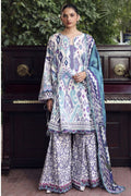 Elaf Premium 3Pc Unstitched Belladore  Printed Chiffon Suit EPA-2A PRISM