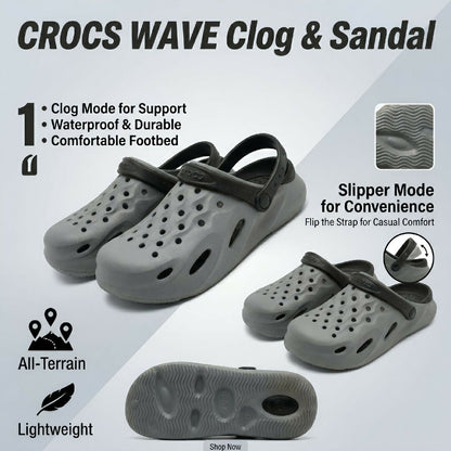 Modern EVR Clogs for Men 2 in 1 Waterproof Lightweight Sandals and Slippers