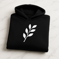 Comfortable Printed Black Hoodie for Men – Premium Fabric &amp; Fit - MEDIUM
