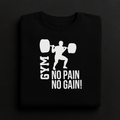 New Summer Collection Full Black Hoodie with GYM Print for Men and Boys – Comfortable, Stylish &amp; Casual Wear - Medium