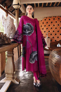 MPT-2913-B | Pink Printed Lawn Unstitched Suit with Dual Embroidered Patti